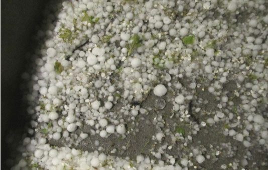 Hail Rains Down On Easter Sunday In Nebraska